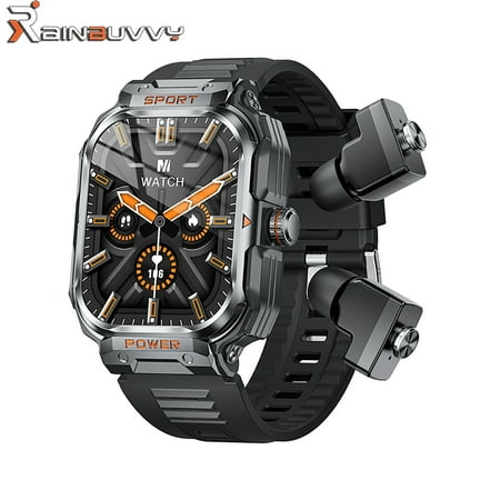 Rainbuvvy GT55 2.01-inch Smart Watch 2-in-1 Headphones Android 5.0/iOS 9