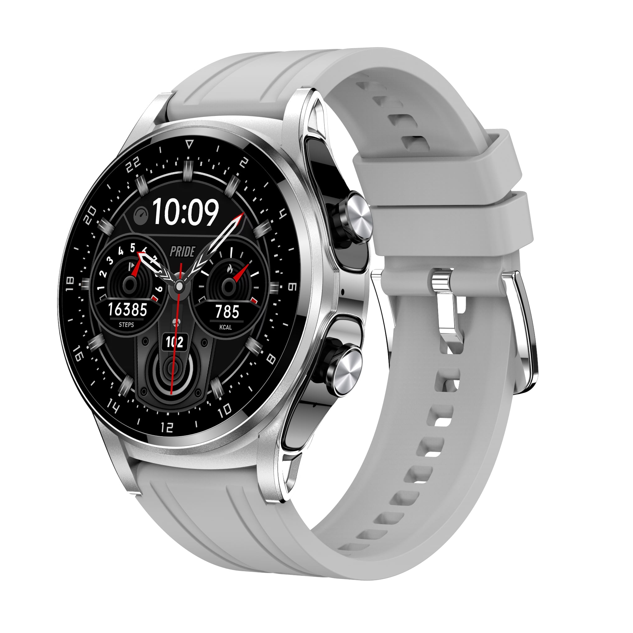 Rainbuvvy GT66 smart watch, watch and earphone 2-in-1, 1.39-inch HD screen, NFC, supports answering/making calls, Android 4.4/iOS9 sports watch