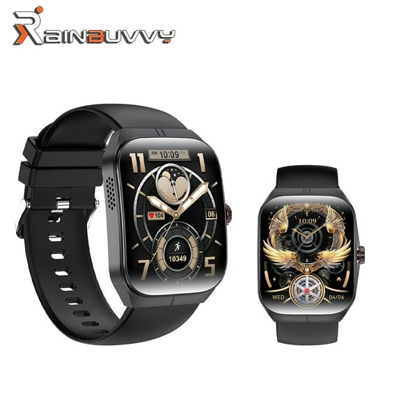 Rainbuvvy HK80 Smart Watch 1.95 inch AMOLED NFC Sleep Monitoring Fitness Tracker Sports Watch
