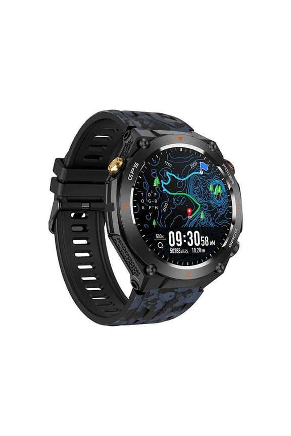 KC82 smartwatch with a 1.45-inch circular screen for answering/making calls, sports watch