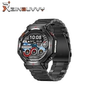 Rainbuvvy KC91 Smart Watch 1.39 inch GPS Track 3ATM Waterproof iOS9.0/Android 4.4 Health Monitoring Flashlight Function Message Notification Smart Sports Watch