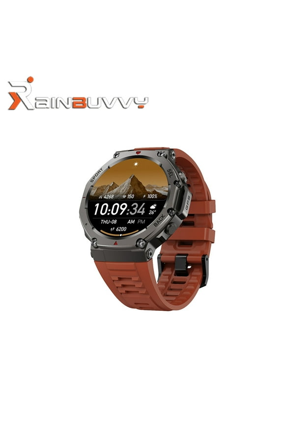 New DM58 Drop Resistant GPS Smart Watch 1.43 Inch AMOLED 5ATM Water Resistance Height Compass 500mAh Outdoor Sports Watch