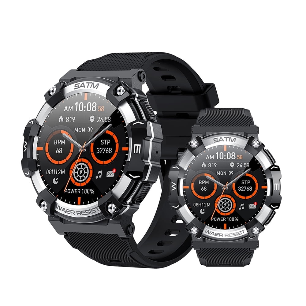 Rainbuvvy PG666 Rugged Smart Watch 1.39 inch Capable of Answering and Making Calls Health Monitoring Outdoor Sports Watch Available in four colors