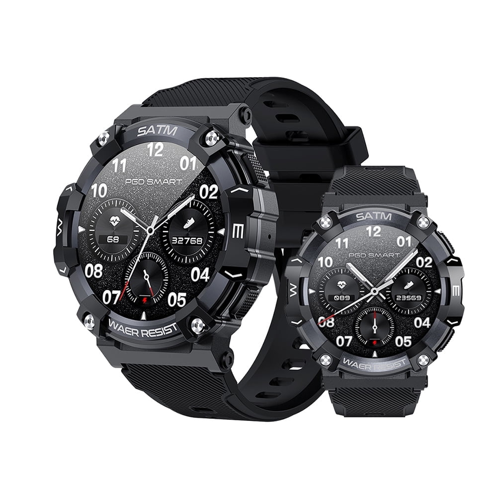 Rainbuvvy PG666 Rugged Smart Watch 1.39 inch Capable of Answering and Making Calls Health Monitoring Outdoor Sports Watch Available in four colors