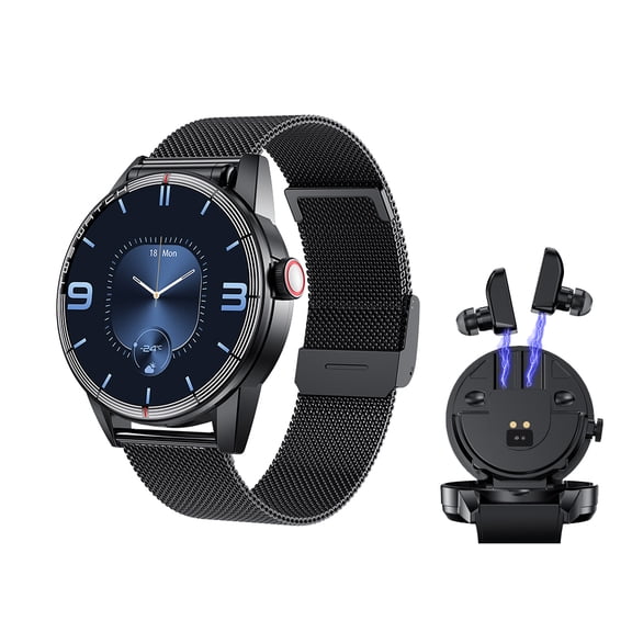 Rainbuvvy R6 Smart Watch 1.32 Inch Built-in Bluetooth Headphones 100 Sports Modes Sports Watch