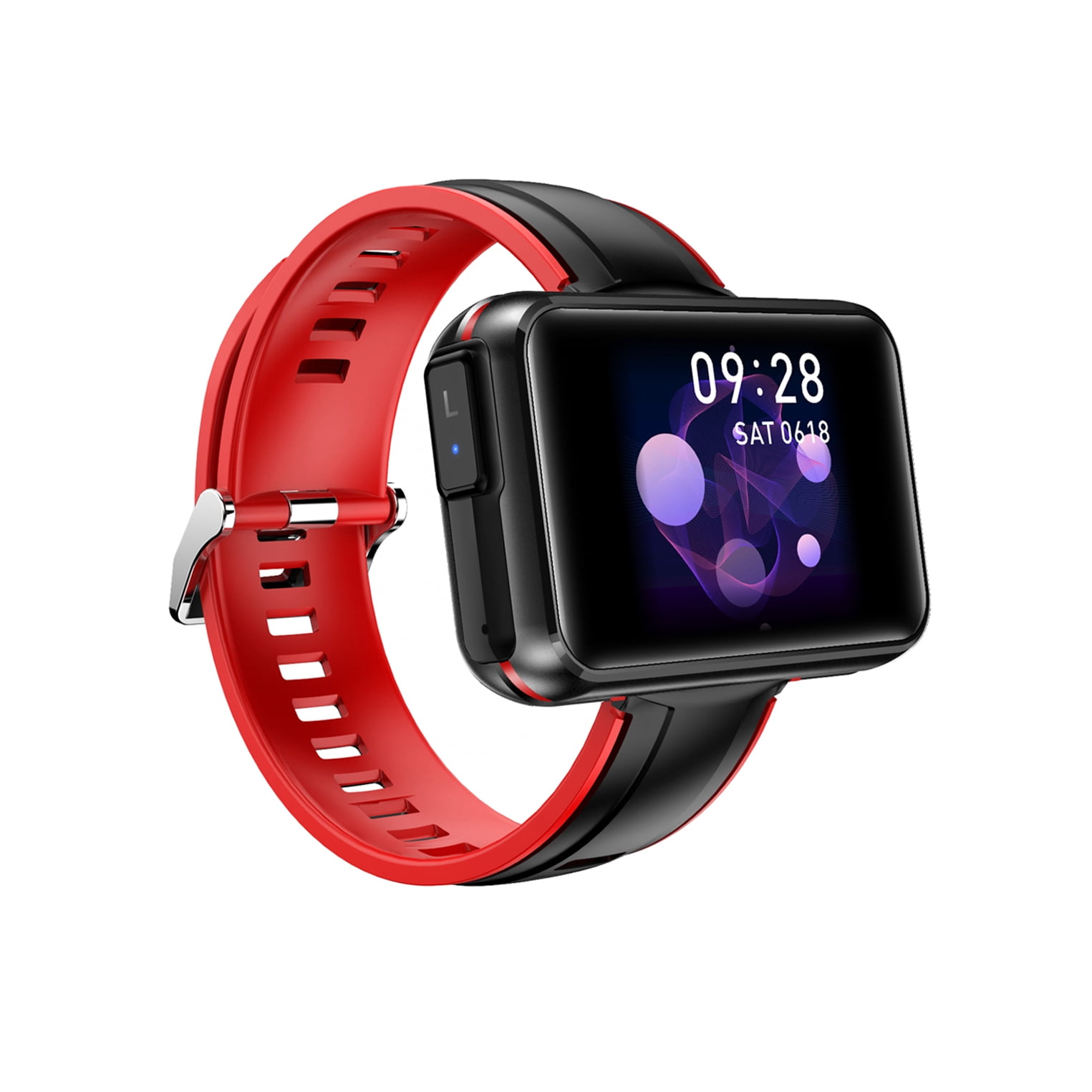 Rainbuvvy T91 Smart Watch 1.4 Inch Portable Bluetooth Headset Built-in Charging Case Bluetooth 5.0 Sports Watch