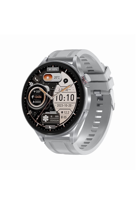 V13 Pro Smart Watch 1.8 Inch HD Screen NFC Incoming Call Notification IP67 Sleep Monitoring Fitness Tracker Android 6.0/iOS10 Sports Watch Silver