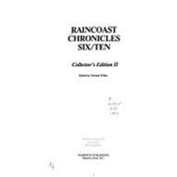 Pre-Owned Raincoast Chronicles Six/Ten (Hardcover) 0920080723 9780920080726