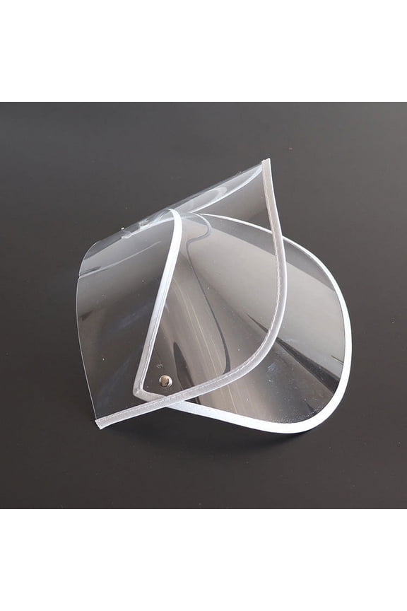 Clear Plastic Rain Hat Shield for Biking, Face Cover to Stay Dry in Heavy Rain, 1 Piece