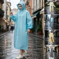 thumbnail image 1 of Raincoat,Outdoor Wear,Thick EVA Reusable Rain Jacket With Extended Length,Waterproof Garment For Hiking Camping And Travel, 1 of 9