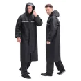 thumbnail image 1 of Raincoat Waterproof Men's Long Rain Jacket Lightweight Rainwear Reflective Reusable with Hood, 1 of 9