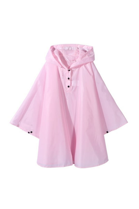 Raincoat for Boys Girls Cartoon 3D Ponchos Thin Coat Hooded Waterproof Kids Rain Gear