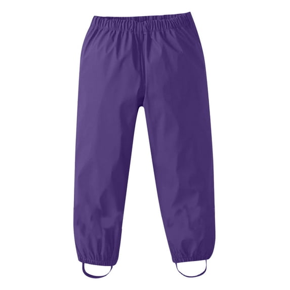 Raincoat for Boys Girls Solid Color Waterproof Pants Mud Romper Jumpsuit Kids Rain Gear