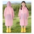 thumbnail image 1 of Raincoat for Girls Waterproof Kids Rain Jacket Reusable Rain Ponchos with Hood Girls Rain Jackets Size 4-9 Years, 1 of 7