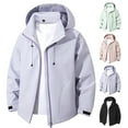 thumbnail image 1 of Raincoats for Men Men's Windbreaker Men's Stormcoat Windproof Hooded Jacket Mountaineering Solid Color Top Waterproof Men's Long Sleeved Hooded Casual Jacket/jacket, S-3XL, 1 of 6