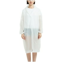 Raincoats for Adults Reusable EVA Rain Ponchos Lightweight Rain Coat Waterproof Rain Wear with Drawstring Hood for Men and Women