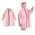 thumbnail image 1 of Raincoats for Toddler Waterproof Rain Jackets Reusable Rain Ponchos with Hood and Sleeves Travel Poncho 1-4 Years, 1 of 4