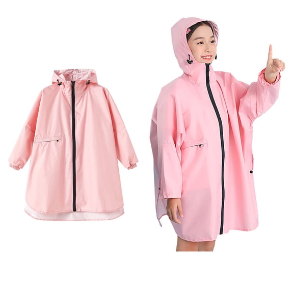 Raincoats for Toddler Waterproof Rain Jackets Reusable Rain Ponchos with Hood and Sleeves Travel Poncho 1-4 Years