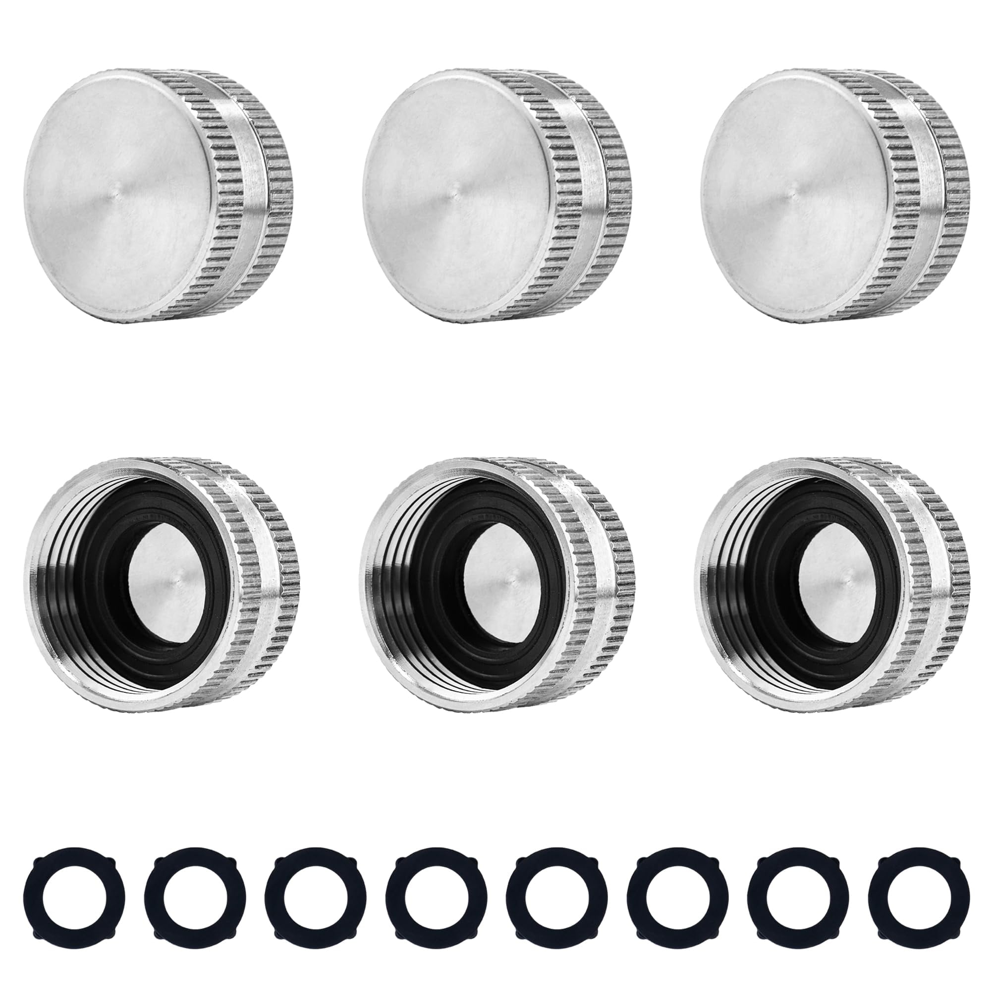 Raincovo Garden Hose Cap, Outdoor Faucet Cap, Water Hose End Caps with