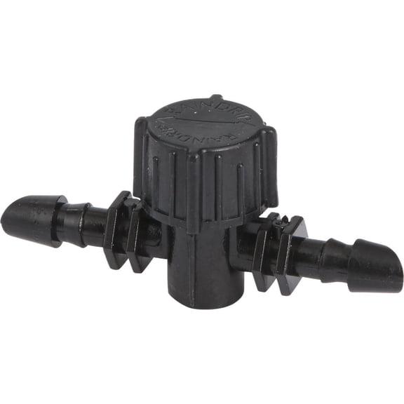 Raindrip 1/4 in. Double-Barbed in-Line Valve (10-Pack) - 1 Each