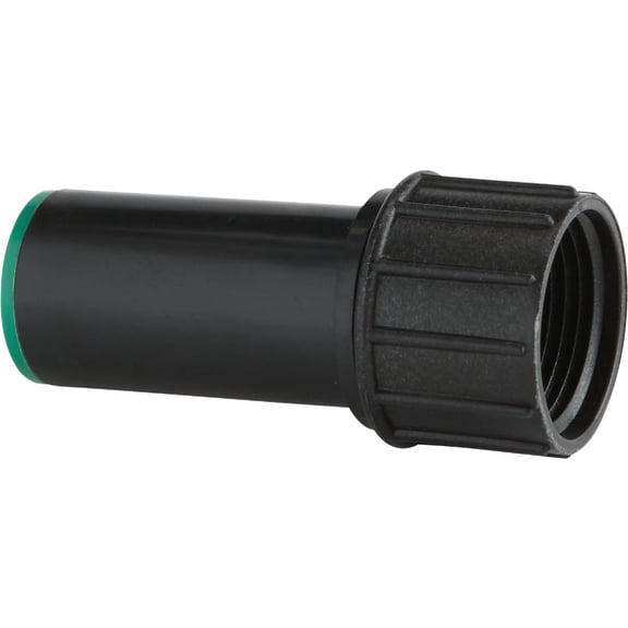 Raindrip 321G00UB Compression Swivel Adaptor with Washer, Connects 1/2 Inch Tubing or Dripline to 3/4 Inch MPT Pipe, Black