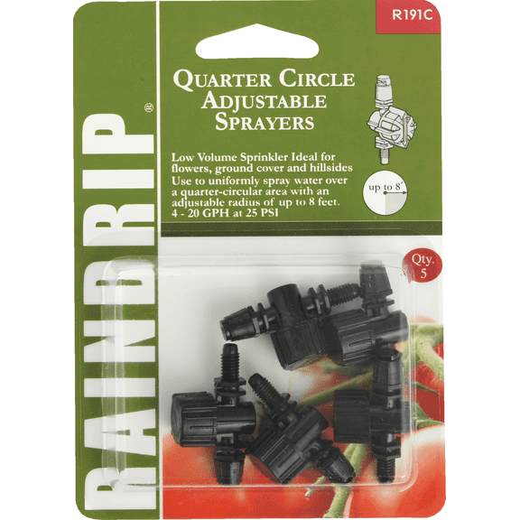 Raindrip Adjustable Sprayer - Pack of 2  Garden & Landscape Use, Standard Connection