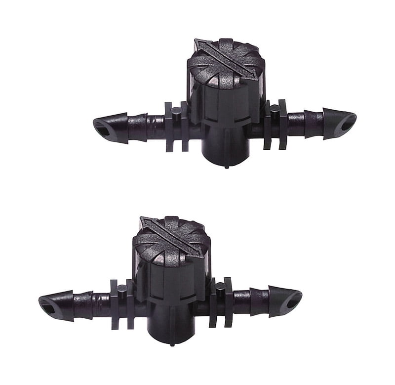 Raindrip Barbed 1/4 in. Drip Irrigation Valve Connector 2 pk