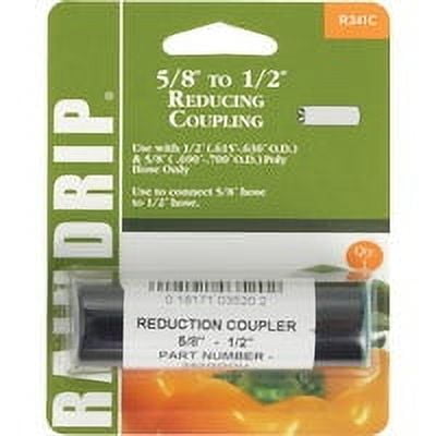 Raindrip Compression Reducer Coupler 0.690 " 0.630 " Od 1/2 " Card