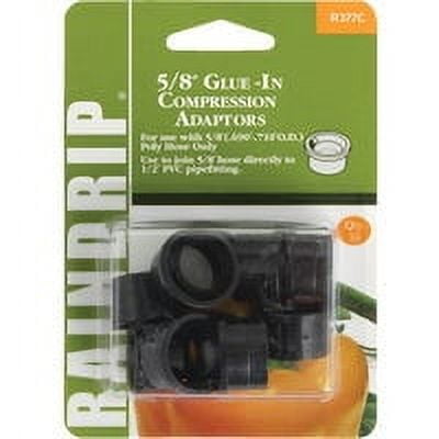 Raindrip Glue-In Hose-To-Drip Adapter - Pack of 12