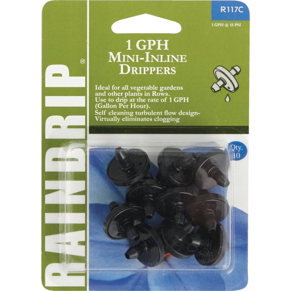Raindrip Mini In-Line Dripper - Pack of 6