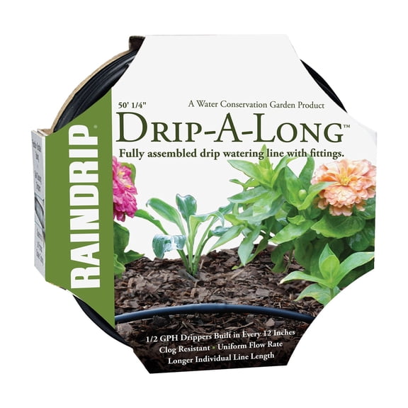 Raindrip Poly Soaker Hose With Fittings - Pack of 12