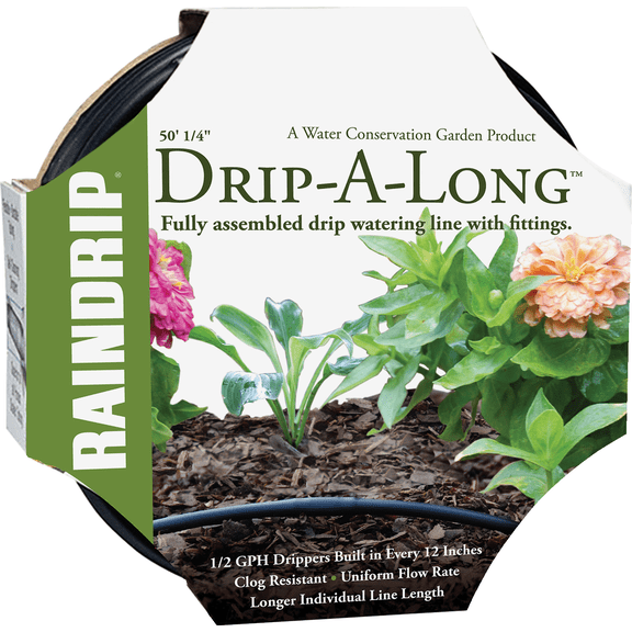 Raindrip Poly Soaker Hose With Fittings - Pack of 2 Garden & Landscape Use, Standard Connection