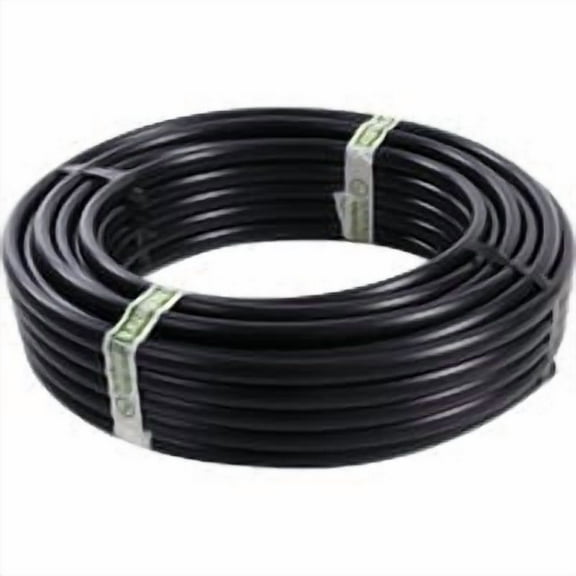 Raindrip 061005P Drip Watering Hose, 0.69 in ID, 50 ft L, Polyethylene, Black