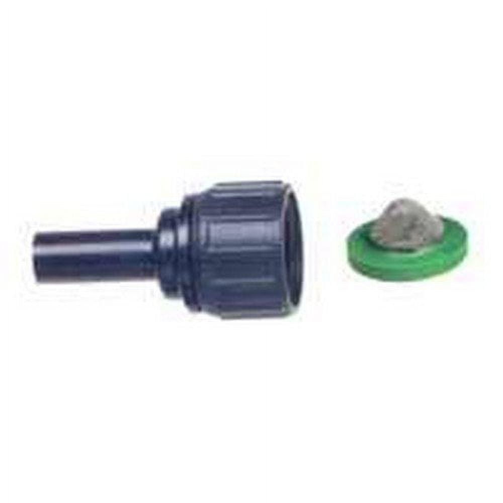 10-pack Raindrip Hose Quick Connect Adapter 3/4" x 1/4" Swivel - Black - 10 Pack — Garden & Landscape Use, Standard Connection