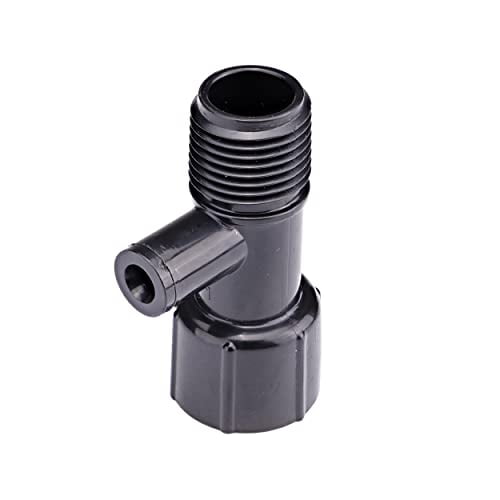 Raindrip R338CT Sprinkler Riser to Drip Tubing Conversion Adapter, 1/2-Inch FPT X 1/4-Inch, fits 1/2-Inch FPT Sprinkler Riser and 1/4-Inch Tubing or Drip Irrigation Outlets, Black