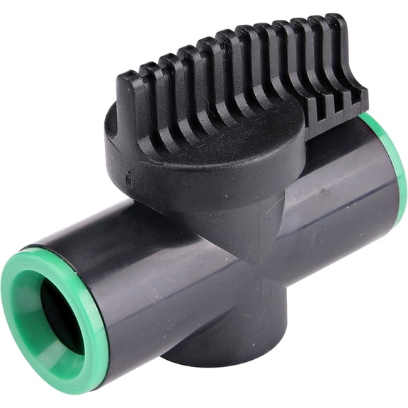 Raindrip R617CT Compression Valve with Rings, 1/2 in Black