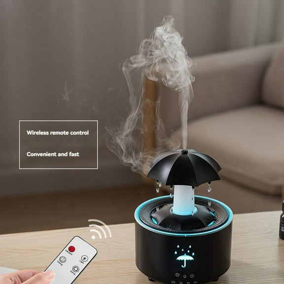 Raindrop Humidifier for Bedroom Large Room Air Humidifiers & Aromatherapy Diffuser Quiet Humidifier with Light B US Plug