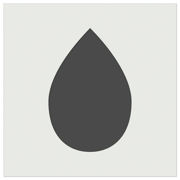 Raindrop Teardrop DIY Cookie Wall Craft Stencil - 3.5 Inch