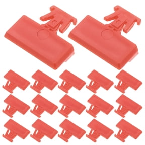 FOMIYES Red Plastic Card Organizer Storage Box, 1 Set for Office and Home Use, Business Card Holder