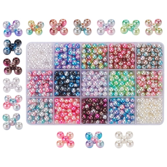 Raindrops 1 Box of Loose Beads Jewelry DIY Beads Plastic Beads Bracelet Necklace Making Beads Decorative Beads