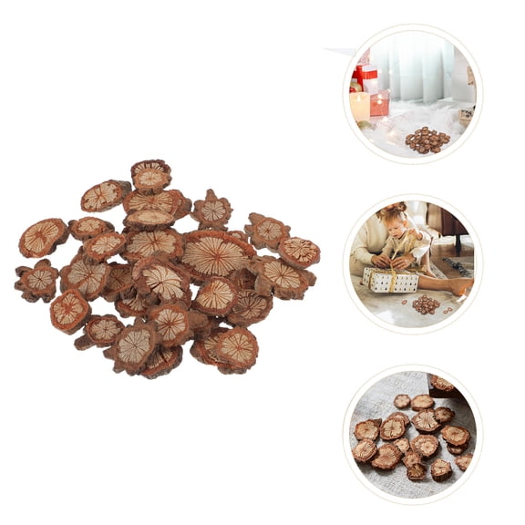 Raindrops 1 Pack Wooden Chip Wreath Photo Frame Accessory for Christmas Table Decor Red