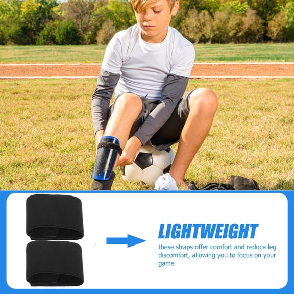 Raindrops 1 Pair Adjustable Shin Guard Straps for Soccer Elastic and Breathable Ankle Support for Athletes for Injury Prevention and Pain Relief