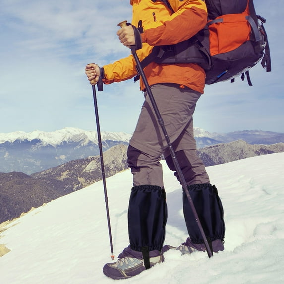 Raindrops 1 Pair Climbing Snow Gaiters Waterproof Walking Gaiters Rain Shoe Covers Leg Protectors for Winter Mountaineering Skiing Hiking