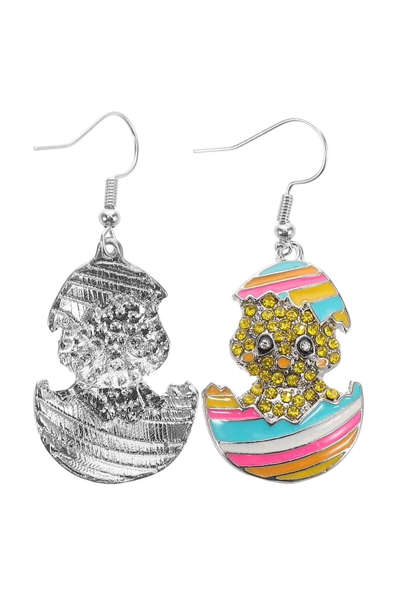 Easter Earrings for Women Multi Color Alloy 1 Pair Festive Theme