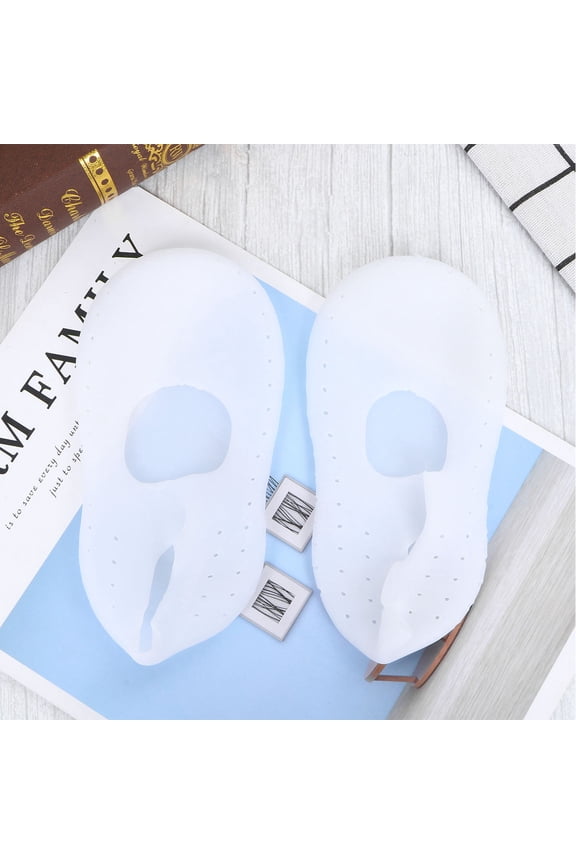 1 Pair Elastic Boat Socks Breathable Hole Socks Waterproof Room Socks for Women Men Size S White