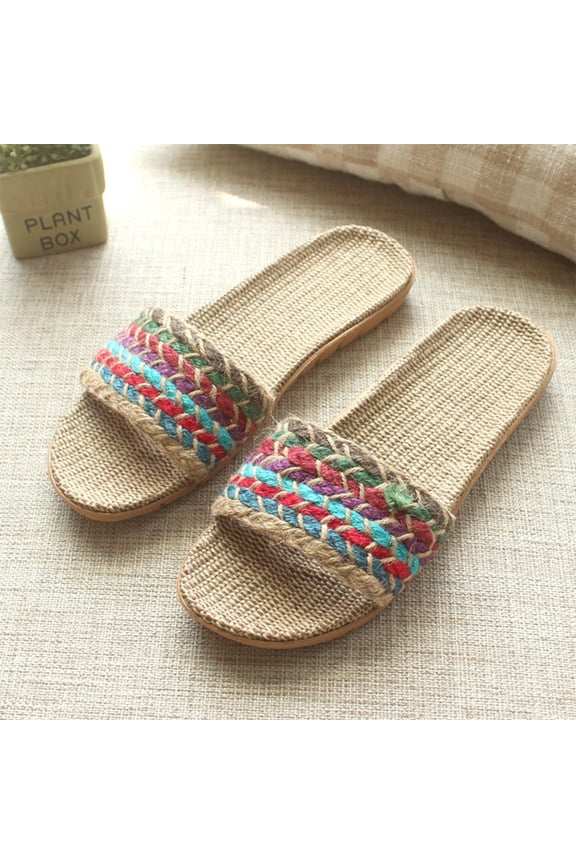 Women Bedroom Slippers Breathable Cotton 1 Pair for Indoor