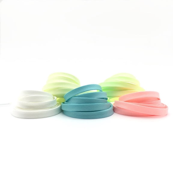 Raindrops 1Pairs Fluorescent Sports Shoe Laces Green Glow Without Power