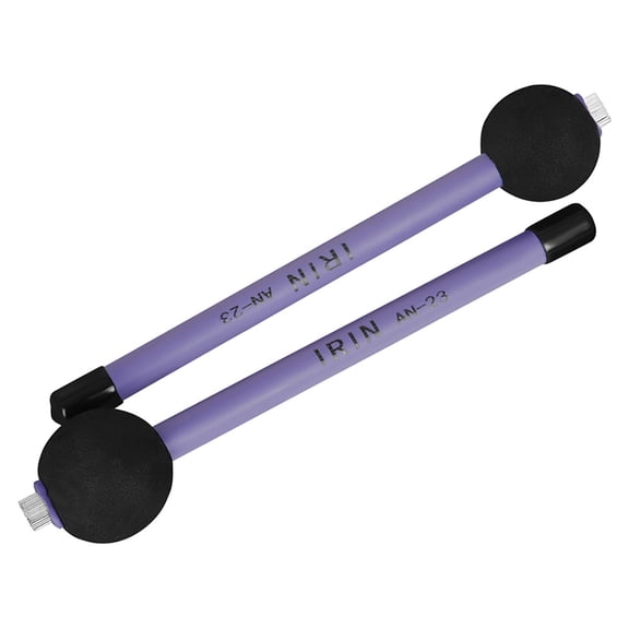 Raindrops Durable Jazz Drum Brush Purple Steel Wire for Beginners 1Pair