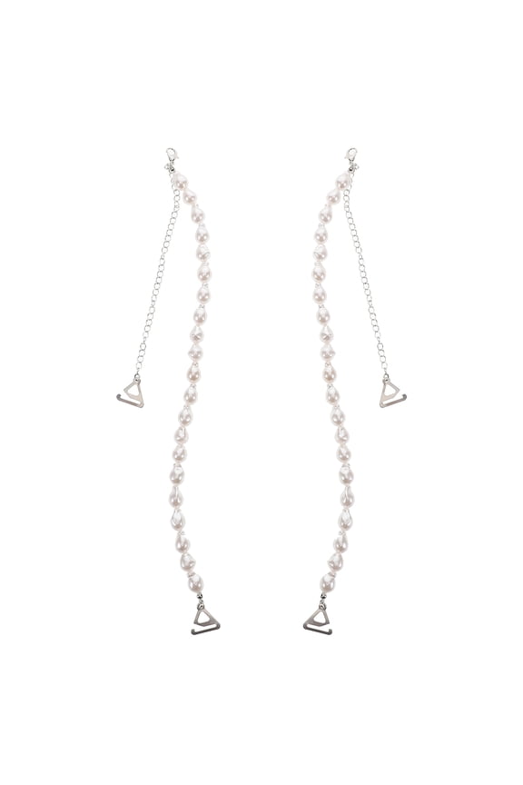 White Plastic Bra Straps for Underwear and Dresses