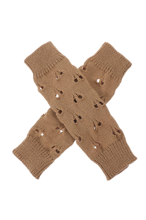 1 Pair Thin Warm Gloves for Women, Khaki Fashion Gloves for Outdoor Activities and Daily Wear